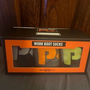 Timberland Pro Men’s 3 Pairs Work Boot Socks, Shoe Size 9-12, new in gift box